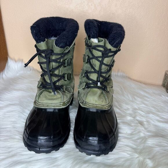 Sorel Caribou Winter Snow Boots Green Size 9 main image 11
